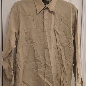 Alexander Julian Colours Long Sleeve Shirt 14-14.5 32/33 Tan